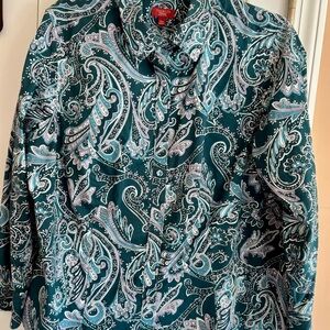Talbots haberdashery women petite 16W blouse